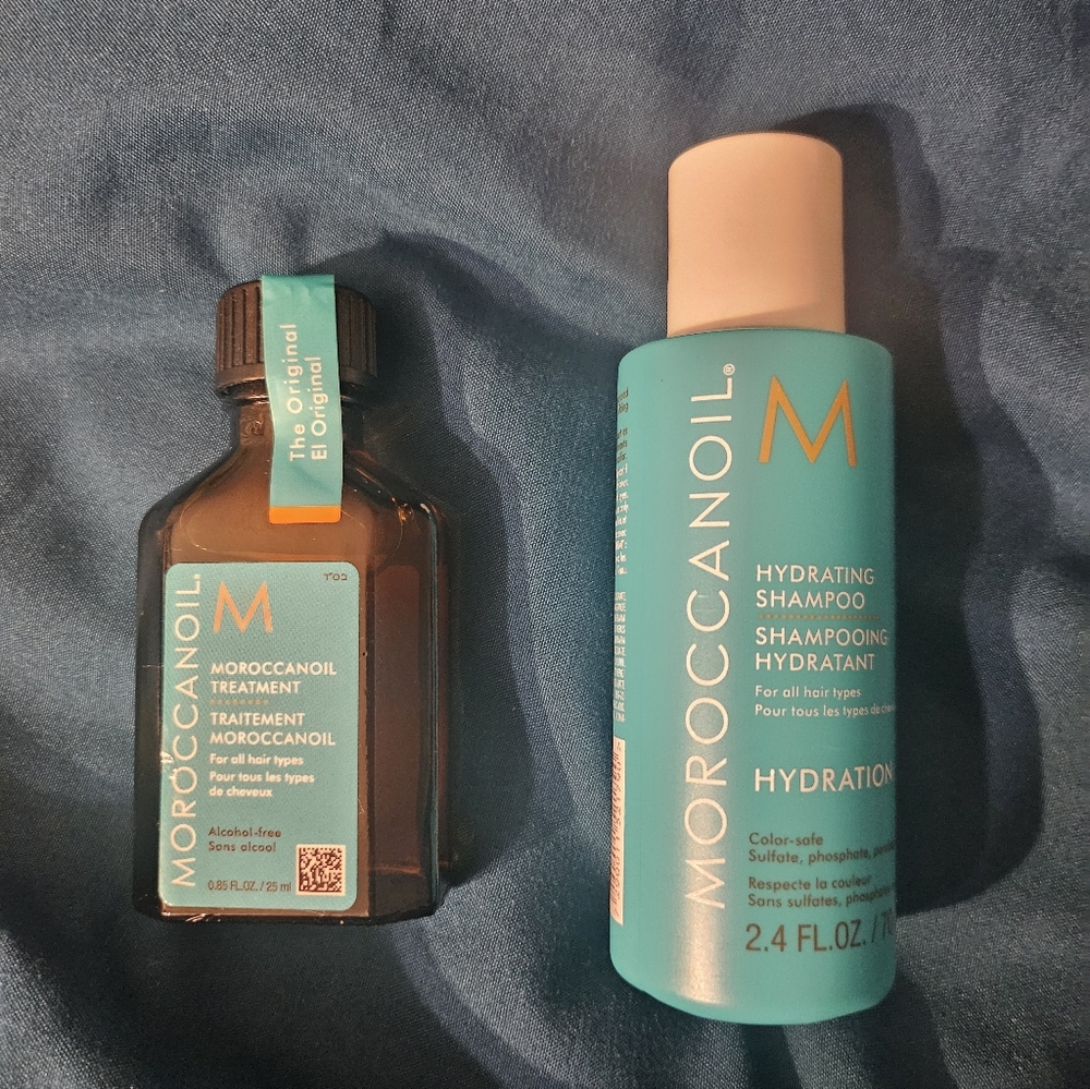 Moroccanoil Aqua Blue‎ Hair Care Duo Sample Size